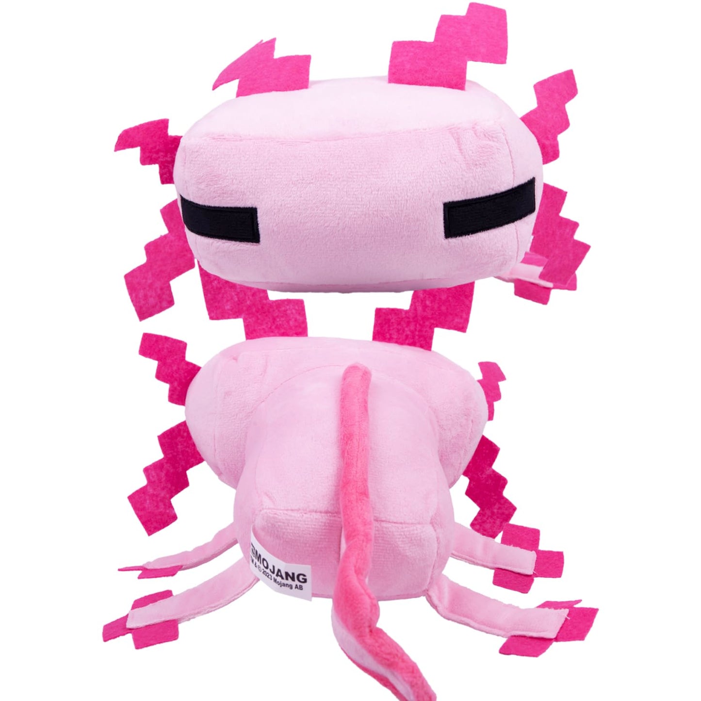 Weddye Pixel-Style Plush Axolotl Toy, 8" Cotton Soft Character, Video Game-Inspired Collectible, Pink