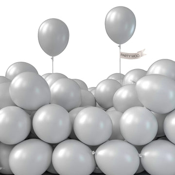 Partywoo Gray Balloons, 50 Pcs 5 Inch Latex Balloons, Gray Balloons, Party Balloons, Latex Balloons, Birthday Balloons For Baby Shower Decorations, Birthday Decorations Men, Wedding
