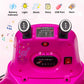 Ride On Bumper Car, Electric Kids Ride On Car With Remote Control, Safety Belt, Music, Flashing Lights, 360 Degree Spin, 2 Driving Modes, Bumper Car For Toddlers,Boys And Girls,Pink