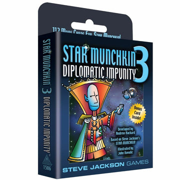 Steve Jackson Games Star Munchkin 3 Card Game - Diplomatic Impunity, Cardboard, Model SJG01506