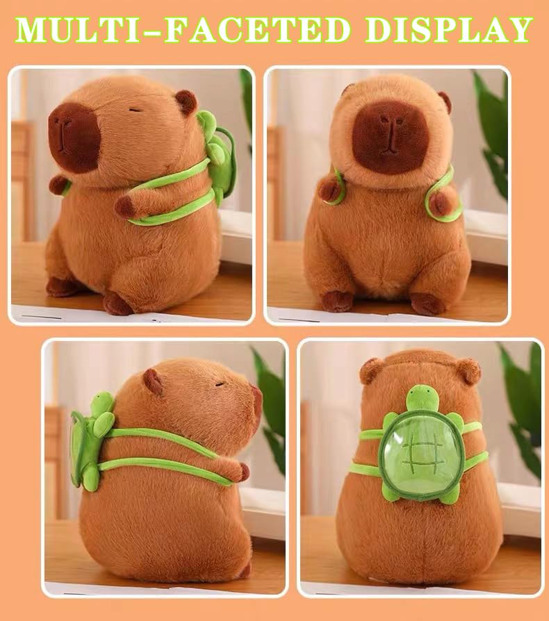Generic 10'''' Capybara Plush Cute Stuffed Animal Plushies Super Soft Plush Toy Gift For Kids, Large, Brown