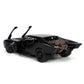 Dc Comics 1:24 The Batman Batmobile Die-Cast Car W/ 2.75' Batman Figure, Toys For Kids And Adults,Black/Silver