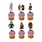 24Pcs Minnie Cake Toppers Cupcake Toppers Cake Decorations,Minnie Birthday Party Supplies Decorations (10)