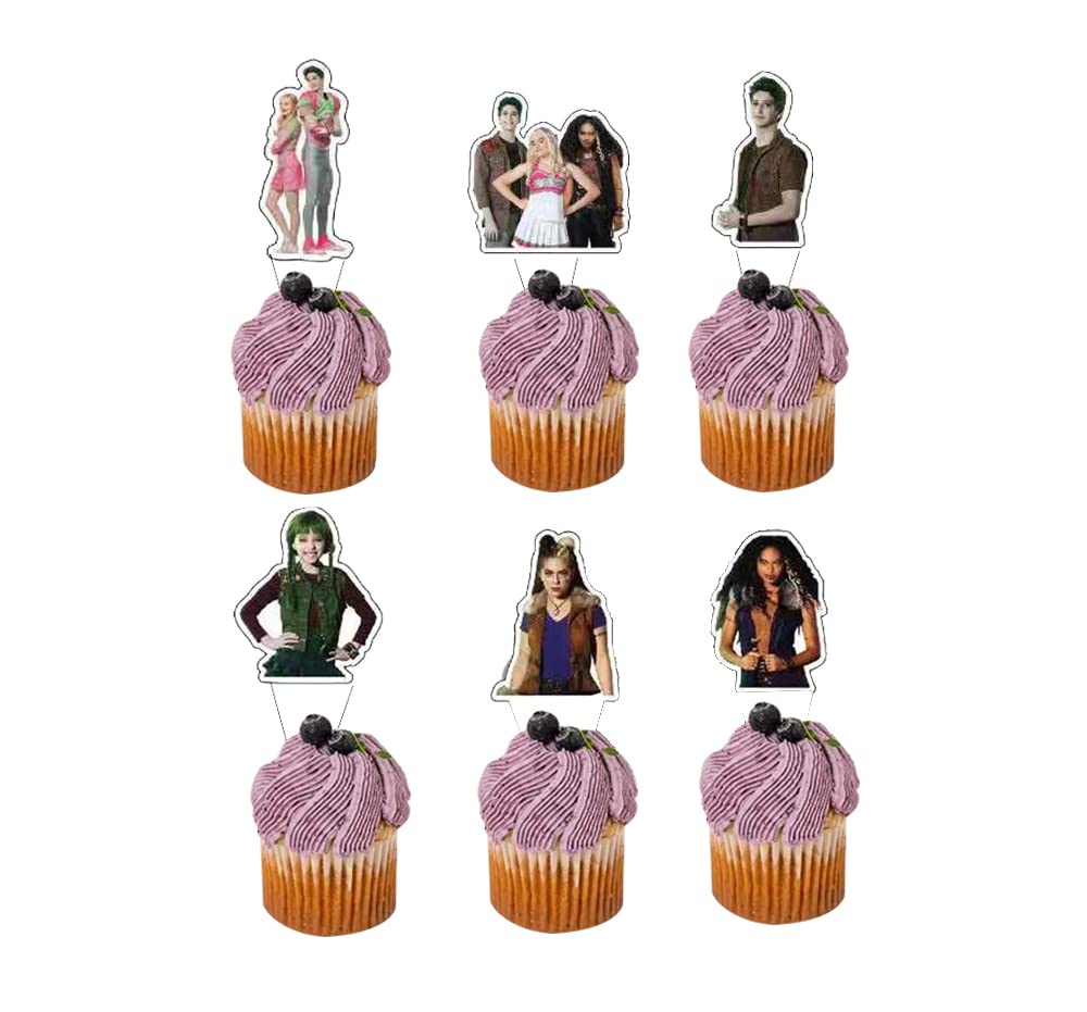 24Pcs Minnie Cake Toppers Cupcake Toppers Cake Decorations,Minnie Birthday Party Supplies Decorations (10)