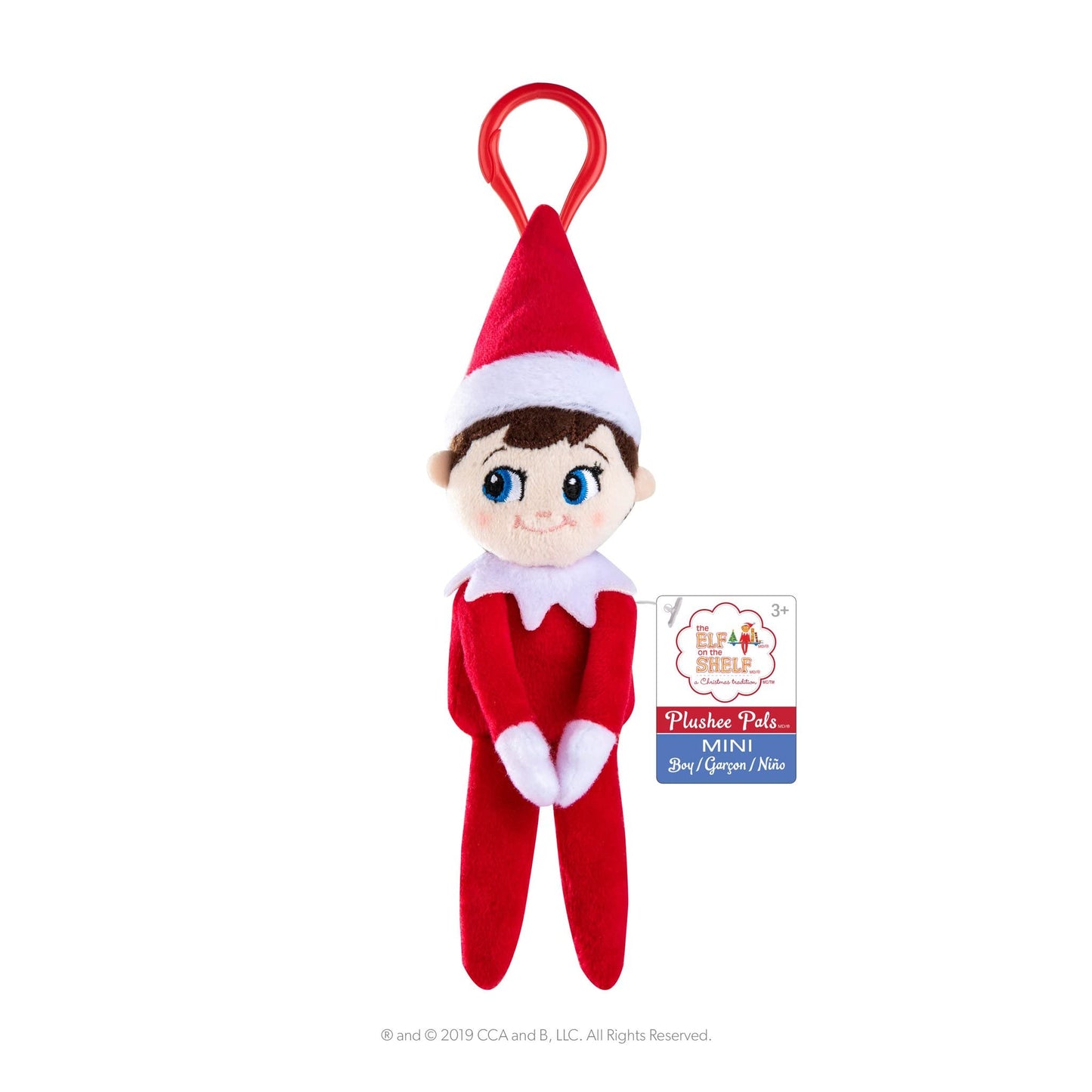 The Elf On The Shelf Matching Take Along Bundle: Plushee Pals 12' Snuggler Boy And 4' Clip On Plush