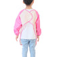 Plie Waterproof Kids Art Smocks 37 Colors (Age 1-10, S-Xxl Size), Pink Heart Dot (27-S)