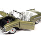 AW AUTO WORLD 1:18 Scale Diecast Model - 1957 Chevrolet Bel Air Convertible, Green, Plastic