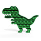 HILUDEER Pop Fidget Toy - Stress Relief Silicone Logic Game for Teens & Adults - Green Dinosaur