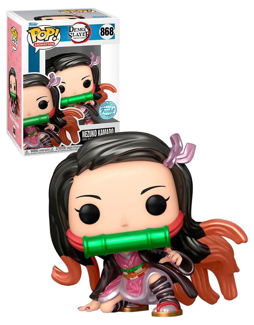 Funko Pop Demon Slayer Nezuko Kamado Metallic Special Edition Exclusive Multicolor