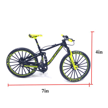 Ailejia Mountain Bike Toy Mini Cake Topper Dirt Mtb Bicycle Ornament Vehicles Model Cake Toppers Road Model Downhill Bikes Bmx Decoration Crafts For Home (Black Green)