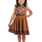Little Adventures Galactic Fuzzball Twirl Dress Up Costume - Machine Washable Child Pretend Play Party Dress (Size 8)