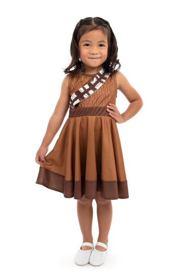 Little Adventures Galactic Fuzzball Twirl Dress Up Costume - Machine Washable Child Pretend Play Party Dress (Size 8)