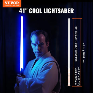 Vevor Lightsaber, Alloy Handle Dueling Light Saber With 12 Rgb Colors 16 Sound Fonts And Motion Control, Type-C Charging Force F