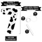 40 Inch Cow Print Balloon, Number 7 Balloons Cow Balloons For 7St Birthday Decoration, Large Cow Number Balloons For Western Par