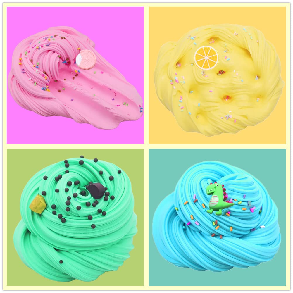 9 Packs Butter Slime Kit, Super Soft, Non-Sticky Stress Relief Toy, Party Favors And Birthday Gift For Boys And Girls