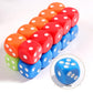 16MM Standard 6 Sided Dice Set, 50 Pieces Colorful Dice for Board Games, Classroom Math Bulk Game Dice, Make Entertainment More