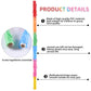 Lcoor 32-Inch Pinata Sticks Set with Blindfold and Confetti - Plastic, Colorful Party Supplies