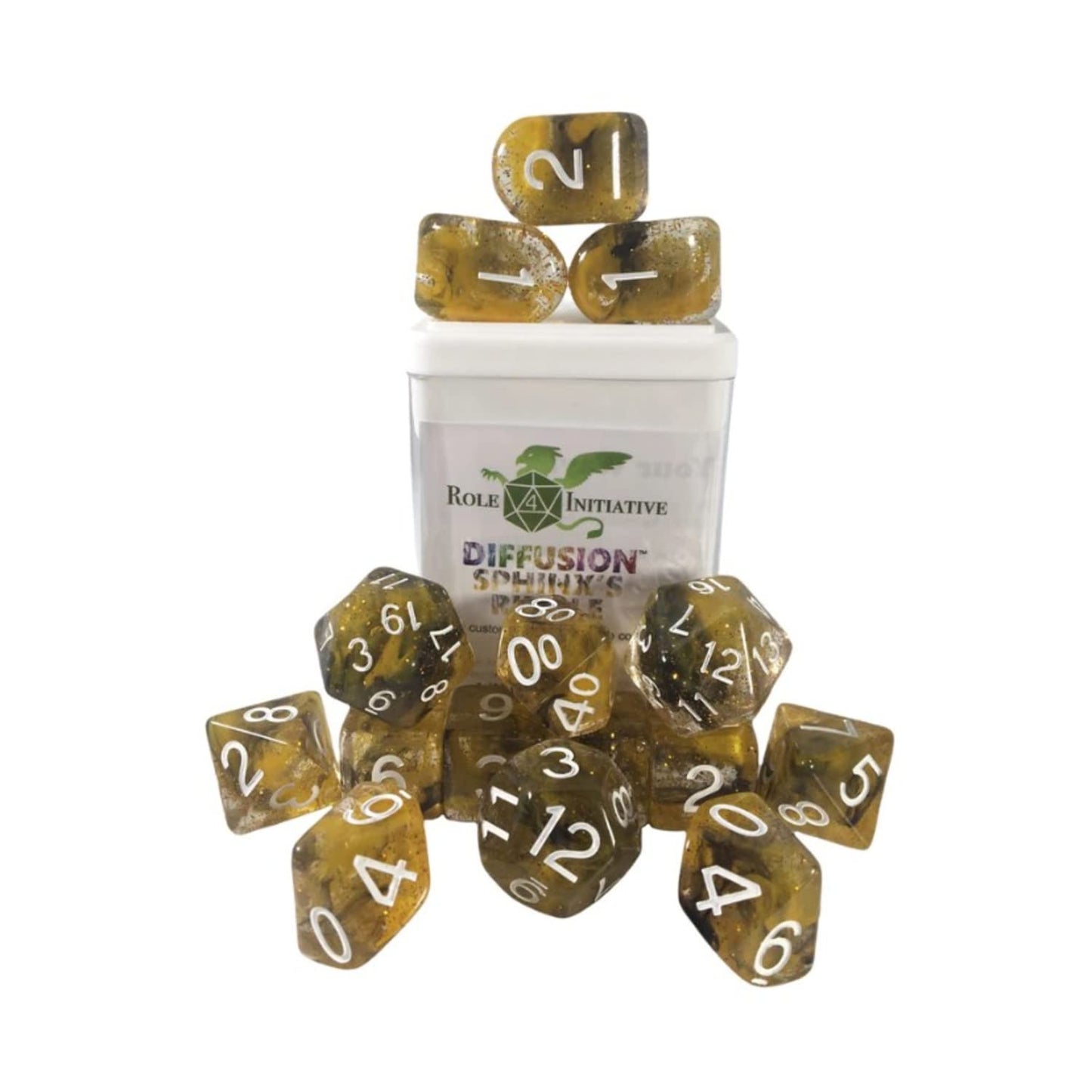 Role 4 Initiative Diffusion Poly Set - Sphinx'S Riddle W/Numbers (15)