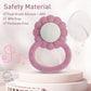 Dirbabi Rattle Teether, Lion Shape Montessori Baby Sensory Teething Toys, Food Grade Silicone Bpa Free, Newborn Essentials Must