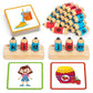 Coogam Wooden Short Vowel Spelling Games  Learn to Spell CVC Sight Words Educational Flashcards Fine Motor Montessori Alphabet Toy Gift for Kids 3 4 5 Years Old