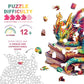 Wooden Puzzles For Adults - Unique Shaped Wooden Puzzles For Adults And Kids - Jeweled Dragon Wooden Jigsaw Puzzles - Christmas