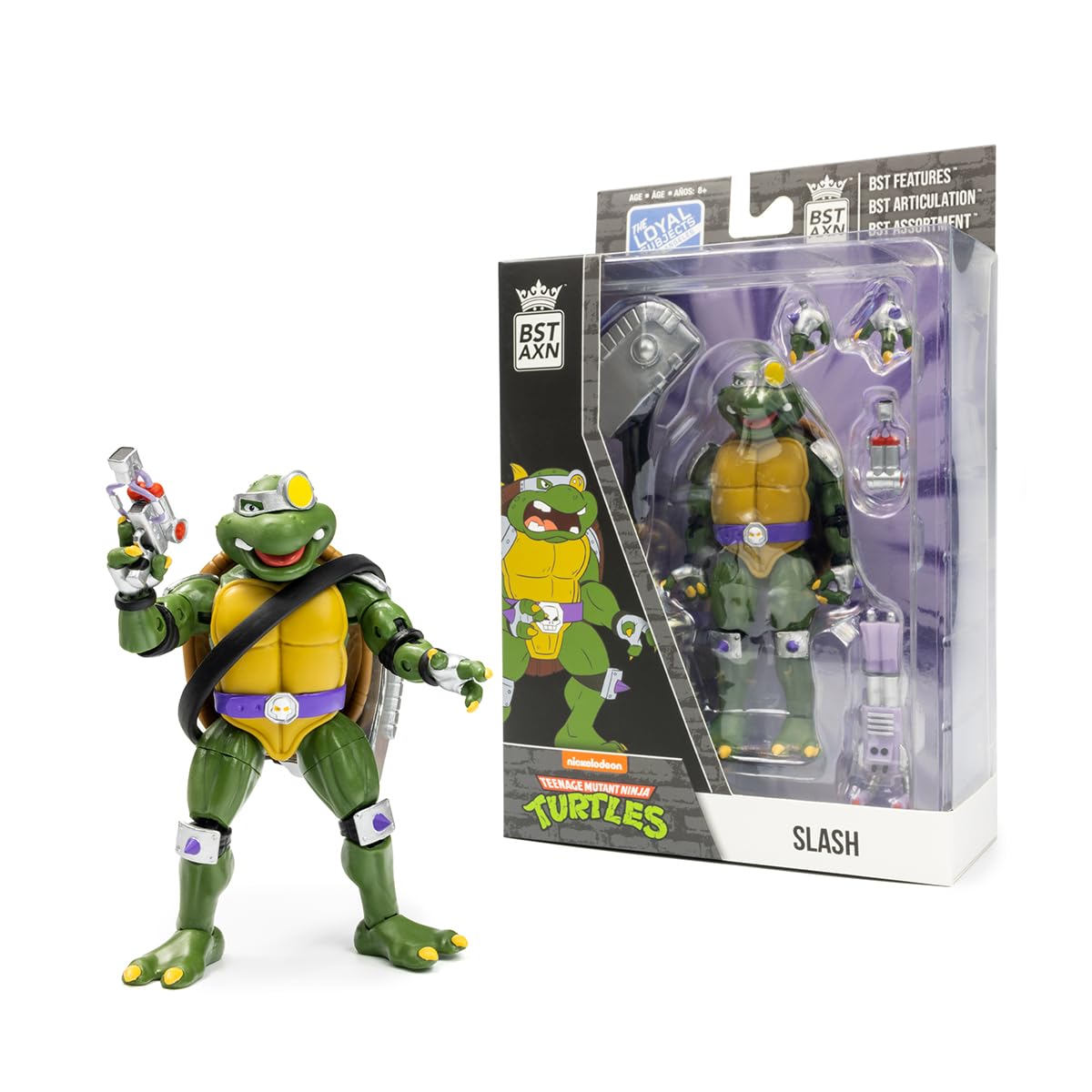 The Loyal Subjects Teenage Mutant Ninja Turtles Slash Bst Axn 5-Inch Action Figure With Accessories
