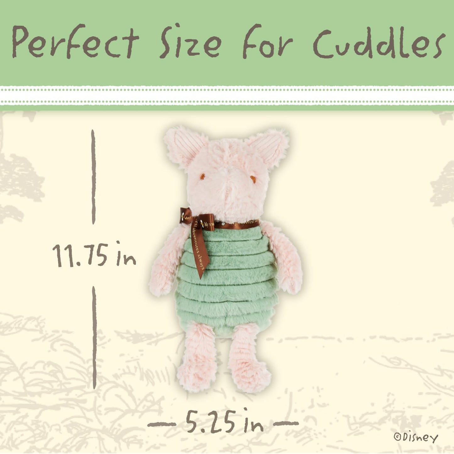 KIDS PREFERRED Piglet Stuffed Animal, 9 Inch Plush Toy, Model 46084
