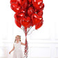 Lovoir 10 Pcs Red Heart Shape Foil Mylar Balloons 18 Inch Love Balloons For Valentine'S Day Birthday Party Decorations Wedding E