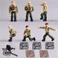 ENHANA 6 PCS WWII Multiple Movable Joints Police Figure  Special Forces Military Action Figure with  Accessories Building Blocks Set SWAT Best Gift for Boys