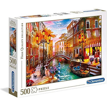 Clementoni - 35063 - Collection Puzzle For Children And Adults-Sunse Over Venice-500 Pieces