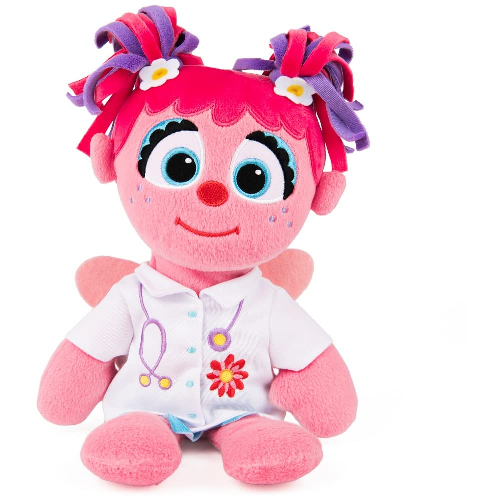 GUND Sesame Street Official Doctor Abby Cadabby Muppet Plush  enhanced Plush Toy for Ages 1 & Up  Pink/White  13 