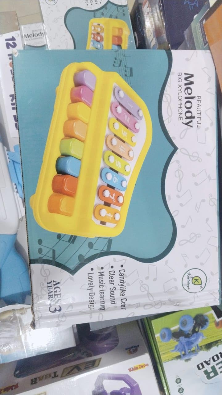 Melody Musical Xylophone Toy For Kids, 8 Colorful Keys, Educational Learning Instrument, Age 3+