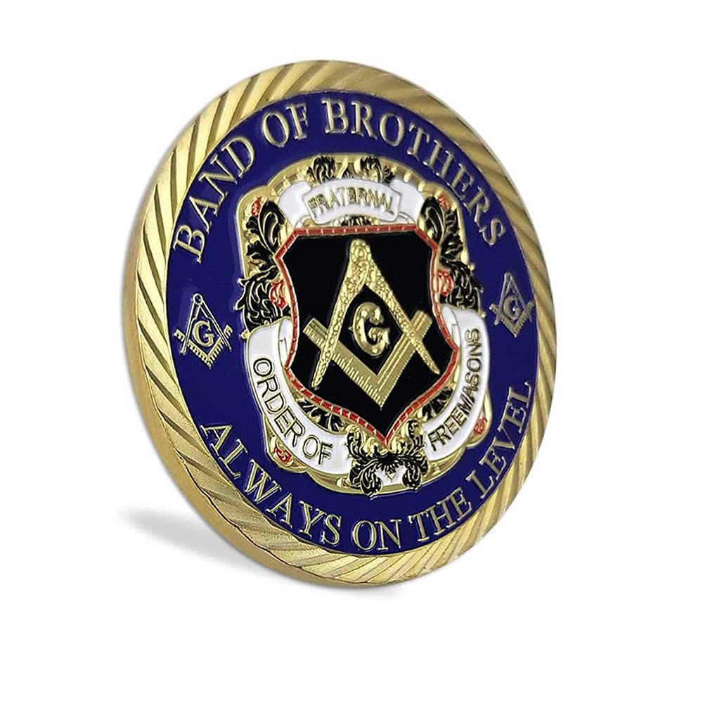 Glamtune Masonic Challenge Coin Master Mason Freemasonry Brotherhood Coin