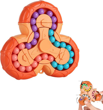 Yudansi Magic Bean Puzzle Toy, Rotating Magic Bean Fidget Toys 2-In-1, Magic Ball Brain Teaser Stem Game, Gift For Kids Boys Girls Age 3+, 5-7, 8-12, Teen, Adult For Valentine'S Day Birthday Gifts