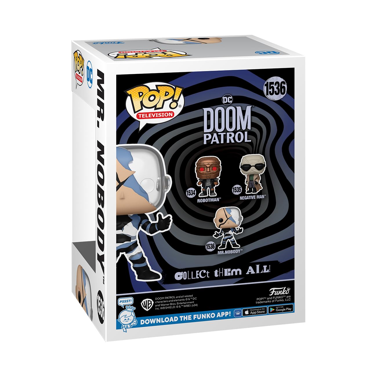 Funko Pop! Tv: Doom Patrol - Mr. Nobody - Glow In The Dark - Collectable Vinyl Figure - Gift Idea - Official Merchandise - For K