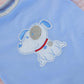 Scnbom Reborn Baby Dolls Boy Clothes For 17-24Inch Newborn Outfits Accesories (Blue Puppy 4Pcs Set)