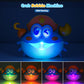 Bath Toys Crab Baby Bath Toys Light Up Bath Bubble Machine with Colourful RGB Light Great Birthday Gift for Boys and Girls Toddler Toy for Kids Ages 1-3 4-8