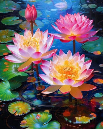 Tulip N Turtle Kusum Diy Acrylic Paint By Number Kit For Adults Beginner Canvas Painting By Number Acrylic Painting. Wall Decora