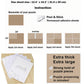 PUZZLE EZ Extra Large Clear Puzzle Glue Sheets - 4 Peel and Stick Sheets for 1000 Piece Puzzles, Model DU-HASI-Q3FJ