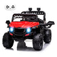 Kids Ride On UTV with Remote Control, 12V Kids Powered Wheels Electric Vehicle Toys with Spring Suspension,FM,LED Lights,AUX Por