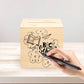 Hchangen Adults Piggy Bank Creative For Real-Money, Natural Wood Money Box, Can Only Save The Piggy Bank That Cannot Be Taken Ou