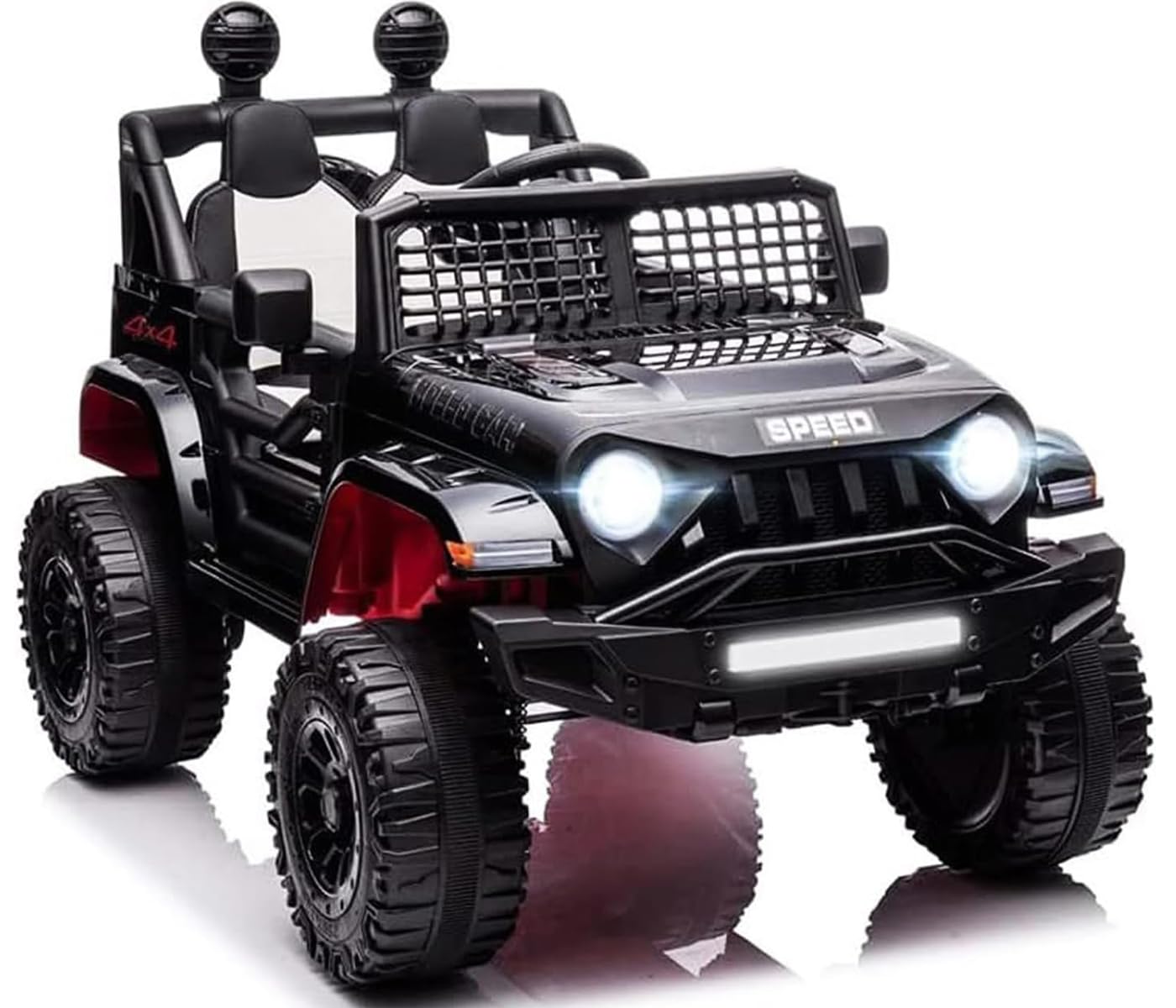 12V Ride On Car, Electric Car For Kids, 12V Ride On Toys, Kids Cars W/3 Speeds Adjustable Equipped With Music, Parent Remote Con