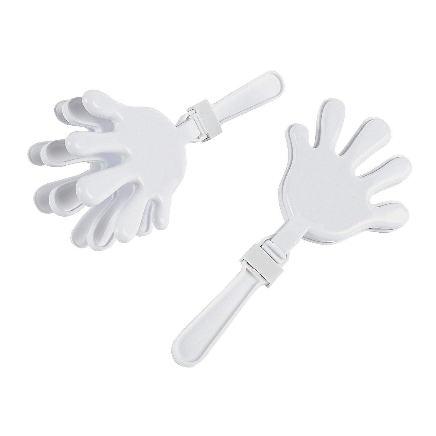 Fun Express White Plastic Hand Clappers  12 Pieces  Great Noisemakers