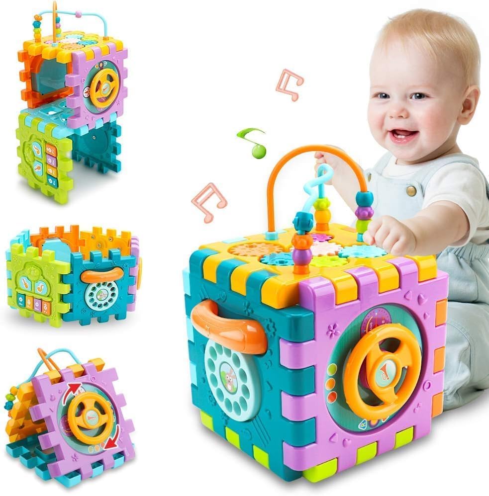 6 In 1 Activity Fancy Cube Musical Early Learning & Educational Kids  Early Development Learning Toys With 6 Different Activiti