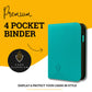 Card Guardian - 4 Pocket enhanced Binder for 160 Cards (Teal) | Zipper Closure and Side Loaded Pockets | Compatible with Trading & Sports Cards including Magic the Gathering  Yugioh  Baseball Cards