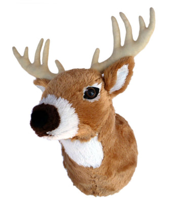 ADORE 13 Boone Whitetail Deer Plush Stuffed Animal Wall Mount - Multi-Color Decorative Toy by Adore Plush Company