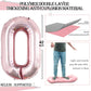 Goer Rose Gold Foil Balloons Number 0 For 10Th 20Th 30Th 40Th 50Th 60Th 70Th 80Th 90Th 100Th Birthday Party Supplies Anniversary Decorations(3 Pcs,42 Inch,32 Inc,16Inch)
