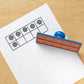Learning Resources Ten Frame Stamp, Classroom Math Visuals Stamp, 2 Pieces, 2   H x 6   W