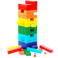 Navansiq Wooden Stacking Tower Game For Kids | Colorful Block Balancing Game With Dice & Action Tasks | Montessori Learning Toy 