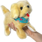 Flip Over Puppy Toy – Interactive Battery Powered Flipping Dog That Somersaults, Walks, Sits & Barks | Realistic Moving Plush Toy Puppy For Toddlers & Kids | Premium Quality - Soft Dark Brown Fur
